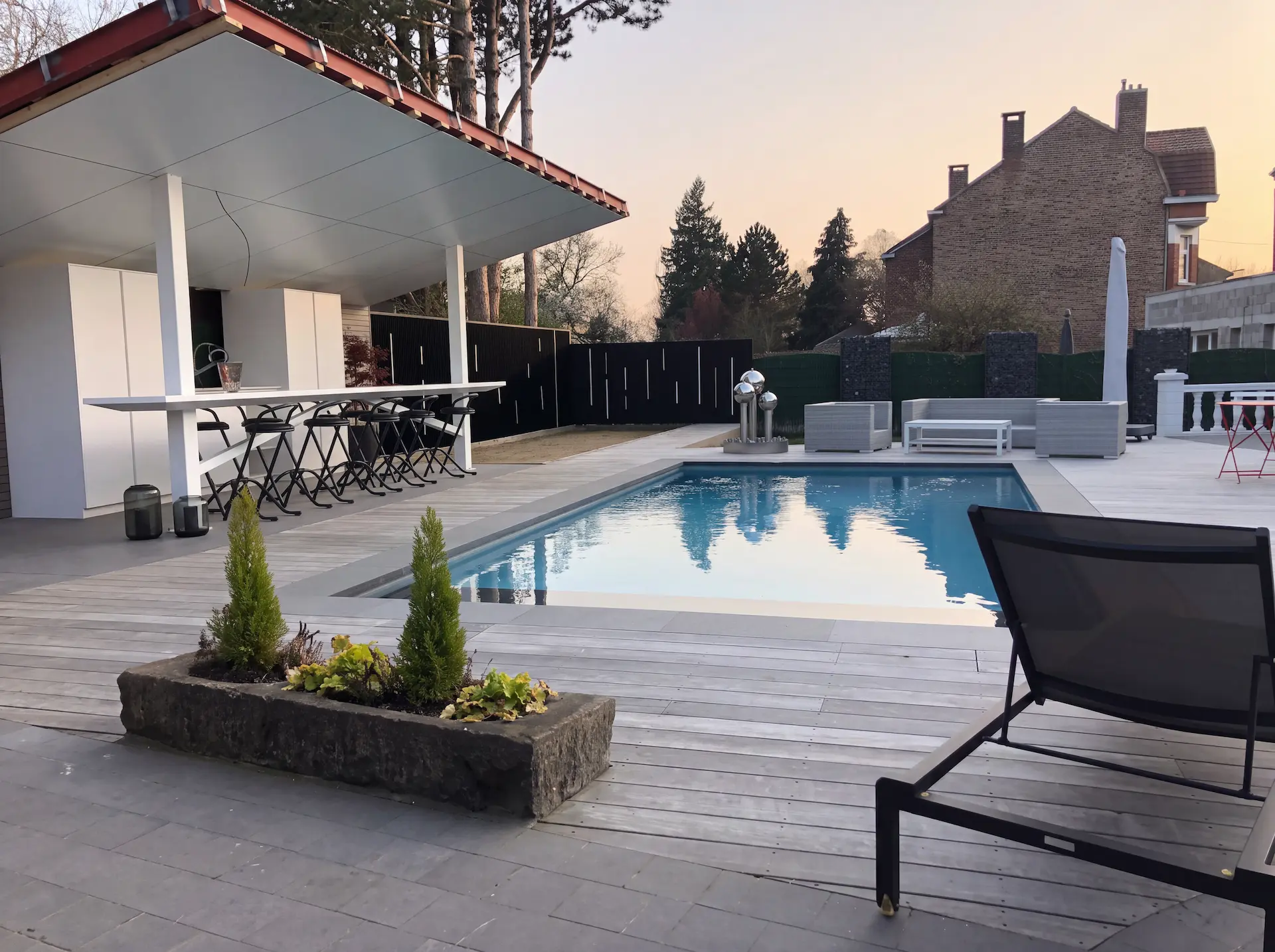 Piscine après rénovation